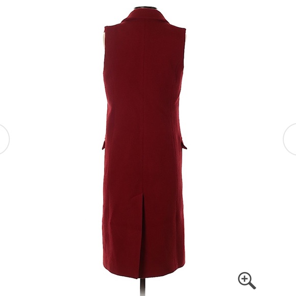 Red Nicholas Wool Vest - Picture 2 of 9